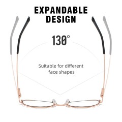 Cateye Design Free Sample Custom Made Eyeglass Frames Metal Optical Frame Anti Blue Light Blocking Glasses Women