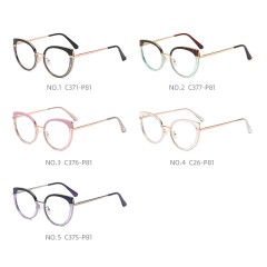2022 New Style Brand Design Oem Luxury Polygon Glasses Frames Anti Blue Light Optical Eyewear For Women