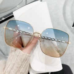 Luxury Vintage Unisex Sun Glasses Designer Square Frame Colorful Lens Lady Sunglasses Women Fashion Glasses