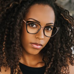 Chinese Glasses Supplier New Own Design Women Cat Eye Anti-Blue Eyeglasses