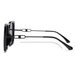New Design Luxury Stylish Oversized Lady Glasses Square Frame Gradient Tac Lenses Polarized Sun Glasses Women Wholesale Sun