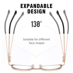 Blue Filter Double Rim Spectacle Unisex Eyeglasses Trendy Anti Radiation Eyewear Blue Light Blocking Glasses