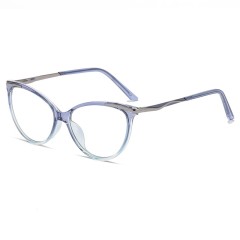 Fashion Cat Eyes Glasses Frame Tr90 Anti-Blue Glasses Ladies Trend Ins Style Eyeglasses Frames For Women