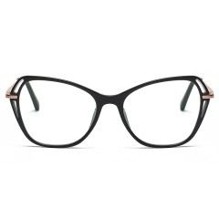 Fashion Design Tr90 Frame Glasses Anti Blue Cat Eye Femmes Lunettes Optiques