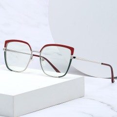 Double Color Women Glasses Frame Fashion Anti-Blue Light Eyewear Metal Eyeglasses Optical Frames Reading Glasses