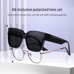 Custom Cheap TR90 Thick Frame Sunglasses Polarized Sunglasses for Women