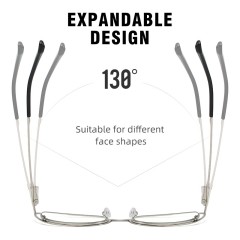 Fashion Ultra-Thin Anti-Blue Light Glasses Frame Optical Frame Polygonal Myopia Glasses Available For Men And Women