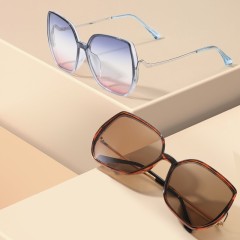 New Release Sunglasses Woman 2022 Private Label Gradient Lens Polarized Luxury Metal Vintage Sun Glasses Logo Sunglasses