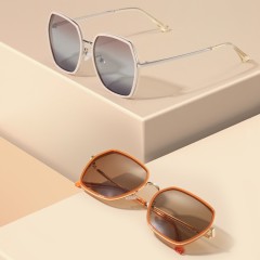 Promotion Sale Fashion New Rectangle Frame Gradient Color Women Men Sunglasses