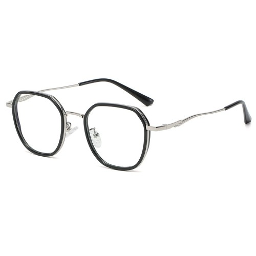 Fashion Small Round Frame Tr90 Glasses Unisex Vintage Block Blue Light Eye Glasses