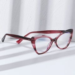 High Quality Cat Eye Acetate Eyewear Hot Sales Fashion Women'S Anti Blue Light Blocking Computer Glasses