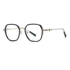 New Retro Women'S Fashion Glasses Multilateral Eyeglass Frame Ultra-Light Tr Anti-Blue Light Glasses