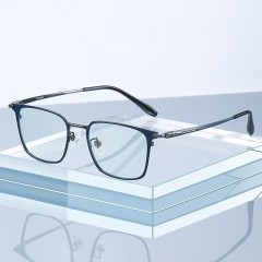 Square Pure Titanium Glasses Frame Myopia Eyewear Frames Anti-Blue Light Glasses