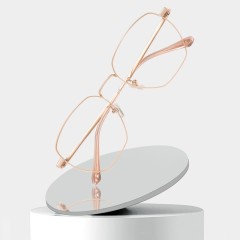 Ultra-Light Quality Titanium Frame Glasses Polygon Round Stylish Glasses For Unisex