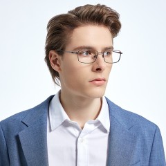Ultra Light Titanium Alloy Frame For Men Anti Blue Light Computer Glasses