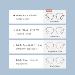 High Quality Retro Round Titanium Frame Glasses Anti Blue Light Glasses For Men Or Women.