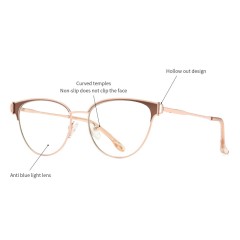 High-Quality Retro Cat-Eye Women'S Glasses Anti-Blue Light Blocking Glasses