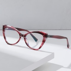 High Quality Cat Eye Acetate Eyewear Hot Sales Fashion Women'S Anti Blue Light Blocking Computer Glasses
