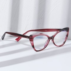 High Quality Cat Eye Acetate Eyewear Hot Sales Fashion Women'S Anti Blue Light Blocking Computer Glasses