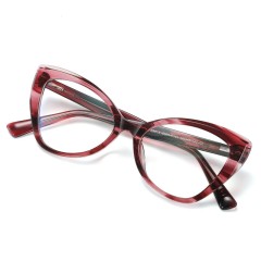 High Quality Cat Eye Acetate Eyewear Hot Sales Fashion Women'S Anti Blue Light Blocking Computer Glasses