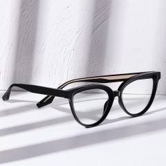 New Acetate&Tr90 Trendy Eyeglasses Frames Cat Eye For Women Blue Light Blocking Glasses