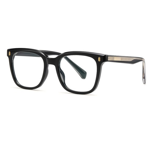 Tr90 Frame  Acetate Temples Glasses Manufacturers Wholesale Ultralight Glasses Fashion Retro Pc Lens Anti-Blue Light Glasses