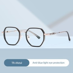Retro Polygonal Frame Anti-Blue Light Filter Blocking Glasses Gaming Computer Glasses