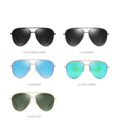 New Fale Polarized Sunglasses Retro Outdoor Driving Glasses Metal Sun glasses