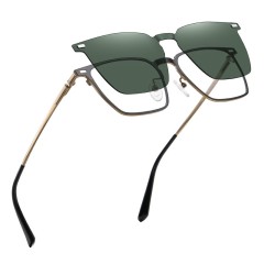 Best Selling Glasses Magnetic Dual Use Glasses Clip-On Sunglasses Metal Frame Blue Light Blocking Eyewear