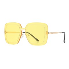 Wholesale Fashion Oversized Frame Uv Protection Sunglasses Unisex Metla Sunglasses