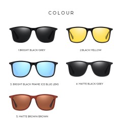 The Hottest New Tr90 Polarized Sunglasses Men'S Classic Square Driving Glasses Hd 6902 Fashion Sunglasses Customer Logo Pc Alloy