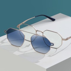Top Selling Metals Of Eyeglass Frames Women Men 2 In 1 Polarized Sunglasses Eyeglasses Magnetic Clips Optical Glasses