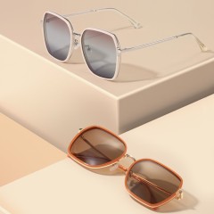 Brand Designer Newest Fashion Square Candy Colorful Lens Women Sun Glasses Oversize Shades Sunglasses