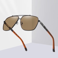 Wholesale Custom Logo City Shades Sunglasses Women Men Sun Glasses Metal Eyewears Square Sunglasses