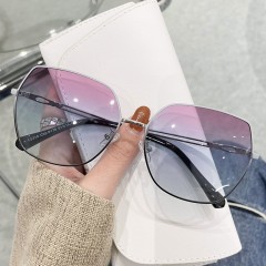Wholesale Designer Famous Brands Luxury Glasses Polarized Trendy Rectangle Shades Vintage Customized Logo Sunglasses