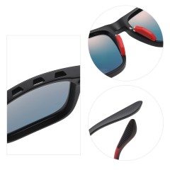 Customizable Logo Vintage Uv400 Protection Lens Outdoor Sports Polarized Sunglasses With Ventilation Holes For Man