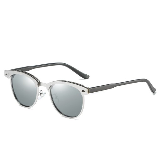 Brand Design Half Black Frame Vintage Sport Polarized Film Sunglasses