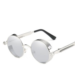 Steampunk Sunglasses Men Oval Sun Glasses Mirror Eyewear For Unisex Gothic Glasses Uv400