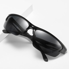 2022 gafa de sol tr90 Custom Logo Polarized Night Vision Sports Yellow Sunglasses for Men