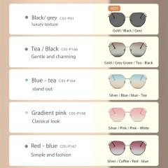 Fashion Floral Sunglasses Brand Custom Designer Glasses Big Square Polarized Tac Lens Oversized Shades Sunglasses
