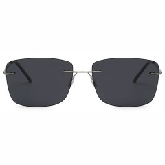 Square Rectangle Sunglasses Photochromic Rimless Sun Glasses Shades Glasses For Men Women