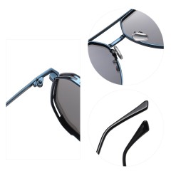 New Polarized Sunglasses Men'S Metal Frame Sunglasses Drivers Driving Anti-Uv Sunglasses