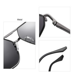 Retro Big Frame Pilot Polarized Sunglasses Men Drive A Car Fashion Shades Uv400 Sunglasses
