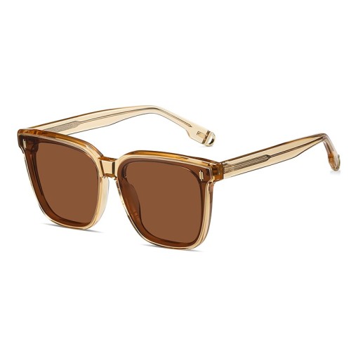 Customized Logo Vendors Square Handmade Acetate Frames Shades Polarized Sunglasses Sun Glasses