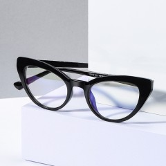 Nice American Face Match Lady Cat Eye Black Optical Frame Wholesale Factory Price Eyeglasses