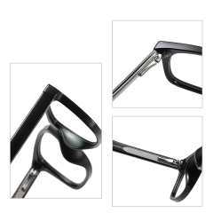 Unisex Square Eyeglasses Tr90 Cp Anti Blue Light Optical Frames