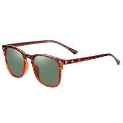 Clubmaster Decorative Gradient Polarized Square Sunglasses