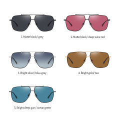 Flat Top Shield Design Tinted Men's Sunglasses
