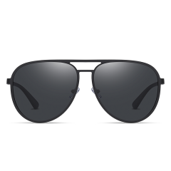 Oversized Quality Design Aviator Double Bridge Sunglasses