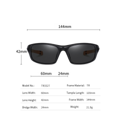 Ultra Light TR90 Wrap Around Polaried Sports Sunglasses